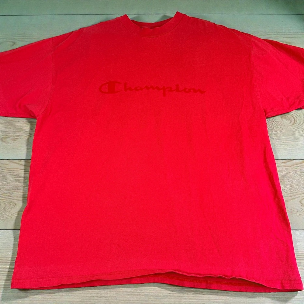 Champion Red‎ Authentic Athletic vintage 90s T Shirt XX Large TTG